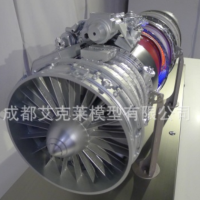 涡扇10发动机模型航空发动机模型解剖剖视模型内部结构展示灯光