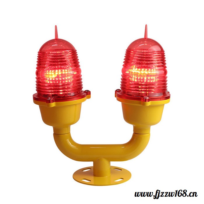 双头航空障碍灯 屋顶太阳能闪灯警示 航空障碍灯高楼闪光 航空障碍灯双头 铁塔警示灯 航空闪灯图3