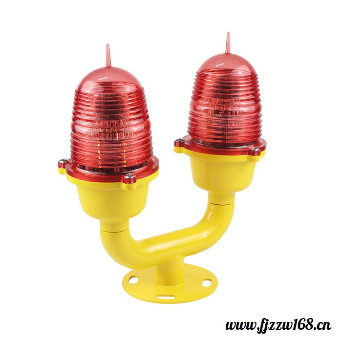 双头航空障碍灯 屋顶太阳能闪灯警示 航空障碍灯高楼闪光 航空障碍灯双头 铁塔警示灯 航空闪灯图2