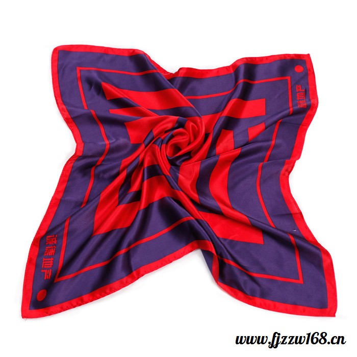 定做企业围巾 **丝巾围巾定制 航空职业方巾定做logo 礼品围巾定制厂家 银行保险公司丝巾礼盒装批发图3