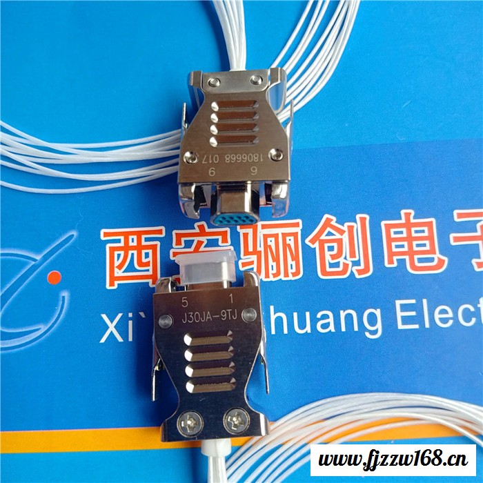 骊创矩形快速锁紧型J30JA-21TJL-300MM带绿棉航空插头接插件新品图2