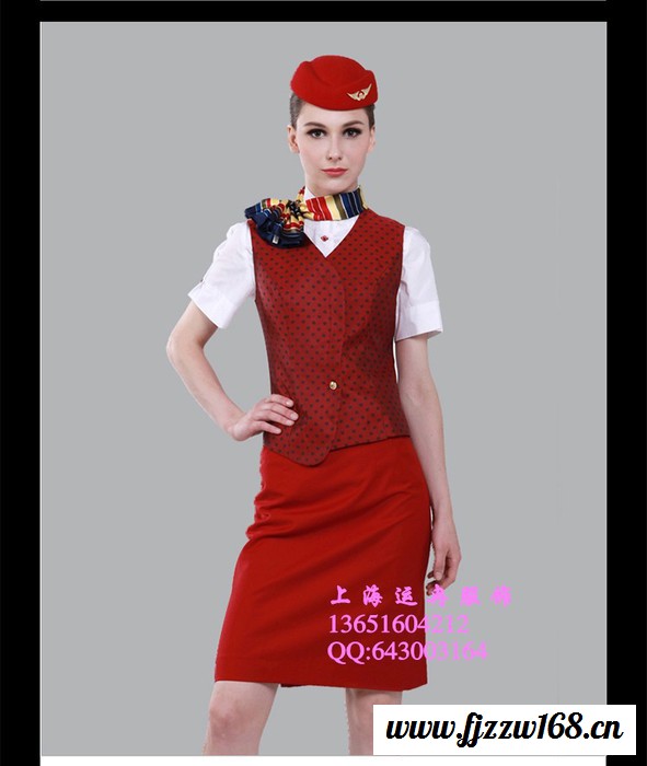供应东航空姐服南航空姐服装厦门航空服装空姐制服定做裙装图3
