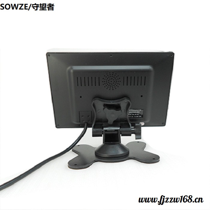 守望者车载七寸液晶显示器 高清全彩LCD显示屏多功能四芯航空接口 带倒车影响支架台式监视器图4