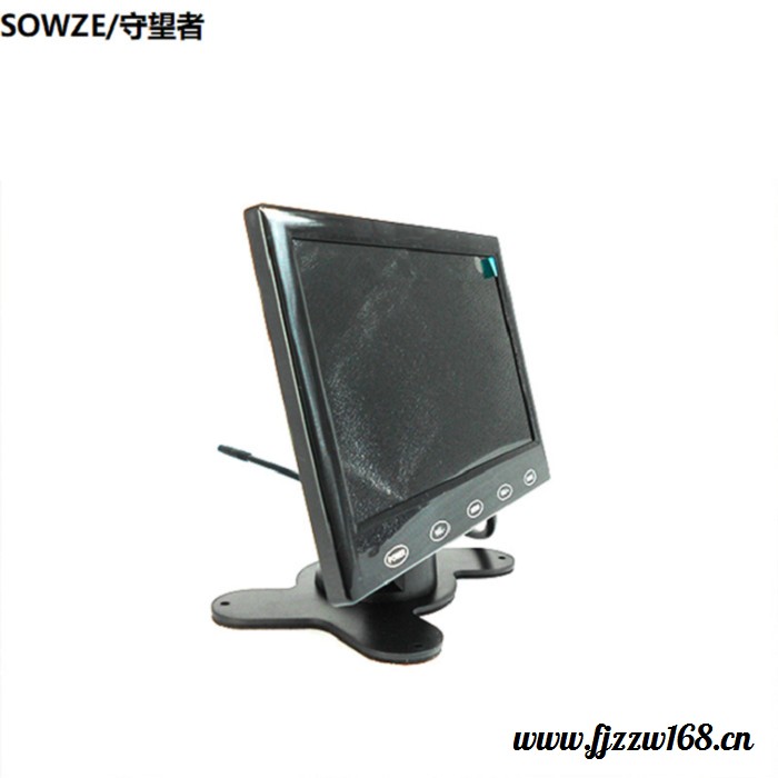 守望者车载七寸液晶显示器 高清全彩LCD显示屏多功能四芯航空接口 带倒车影响支架台式监视器图5