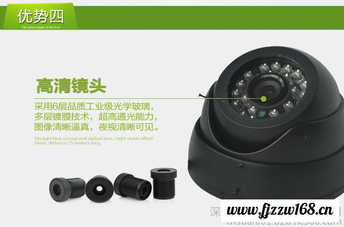 乌兰察布地区供应720P960P车载摄像机 客车校车公交车货车半球摄像头 夜视航空头 可定做接口定义 匹配各部标机用图2