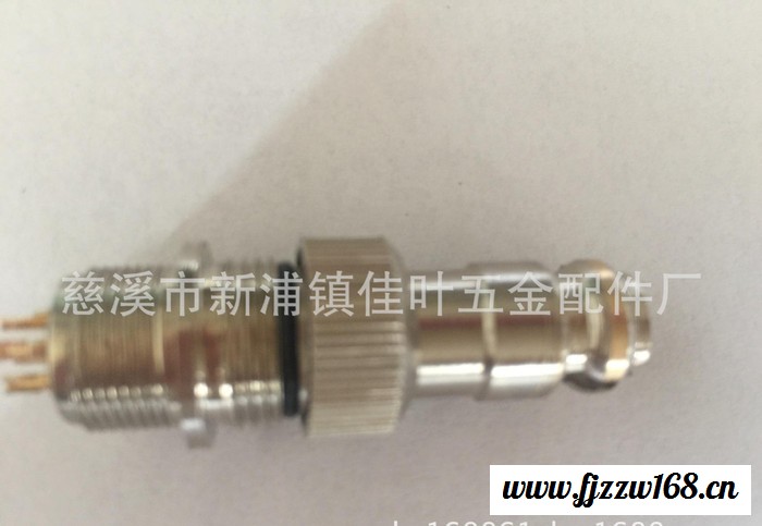 全铜外壳，M12-4kp航空插头，航空插座，765系列图2