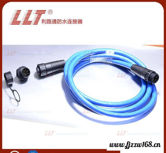 利路通-M25注塑式6芯，航空插头连接器3芯，5针航空插头图2