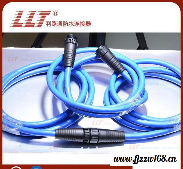 利路通-M25注塑式6芯，航空插头连接器3芯，5针航空插头图3