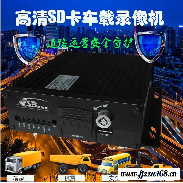 欣视宝4路车载SD卡录像机 XS-MDVR-BM-J1 4路车载主机 航空头接口 抗震性能优异图2