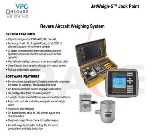 VPG/JetWeigh-5™ Aircraft Weight System飞机称重设备