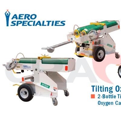 AEROSPECIALTIES/通航飞机双瓶充氧车/2-Bottle Tilt‘n’Tow Oxygen Cart