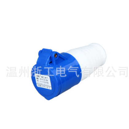 ZNG-213航空工业插座16a3p 单相220v工业连接器 16a3p快速接头图2
