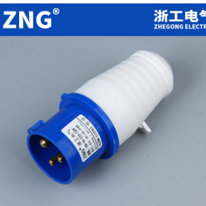 厂家直销013工业插头 单相220v航空插头16A3芯 欧标电源插头16A3P图3