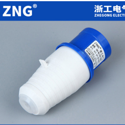 厂家直销013工业插头 单相220v航空插头16A3芯 欧标电源插头16A3P图2