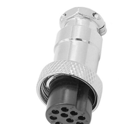 航空插头插座GX16-10芯航空连接器公和母16mm电线面板圆形连接器图2