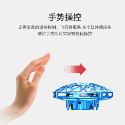 自产自销遥控手势感应UFO二合一双用功能四轴无人机灯光飞行器图3