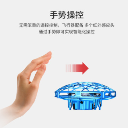 自产自销遥控手势感应UFO二合一双用功能四轴无人机灯光飞行器图2