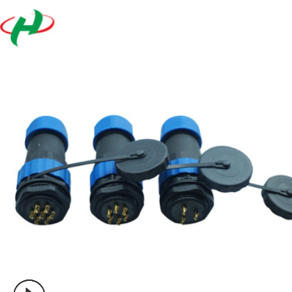 ledM28尼龙防水连接器 2芯3芯防水接头 M28 航空插头连接器图2