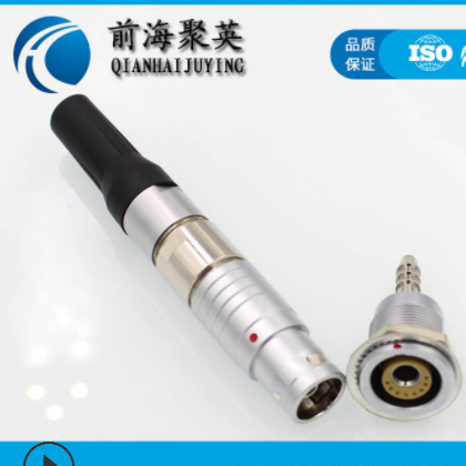 圆形连接器JY-FGG3B混装金属推拉自锁接插件M18航空插头座图2