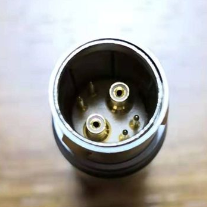 航空插头单芯同轴航插高低频一体插座医疗连接器气管传感器连接头图2