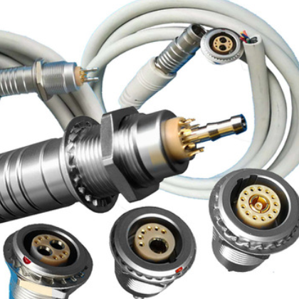 气电混装航空插头接气同轴多芯航空座圆形金属连接器气电一体航插图2