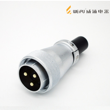 威浦航空插头插座WS28 16芯17芯20芯24针26芯 工业接头空中连接器图2