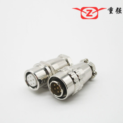 ZJPT重强航空插头插座XS12 2芯3芯4芯5芯7芯8芯AK快速接头对接座图2