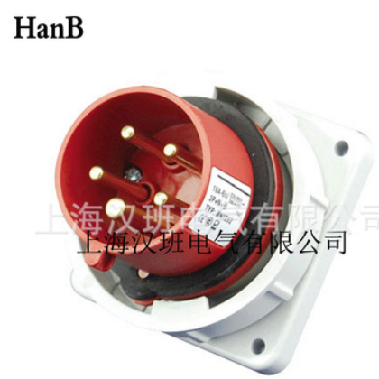 明装暗装插头公母头16A3芯4孔5芯工业连接器航空配电插座图3