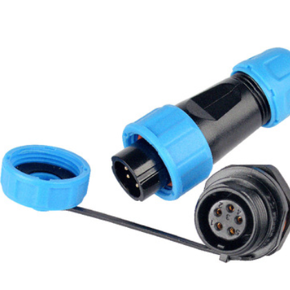 5芯 防水连接器 航空插头 PCS 圆形LED SP1312 插座AC/DC快速接头图2