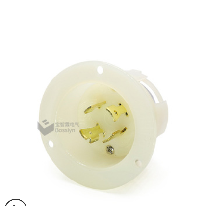 NEMA L16-20美标锁式四极工业插头 化工设备连接器 尼龙耐摔材质图2