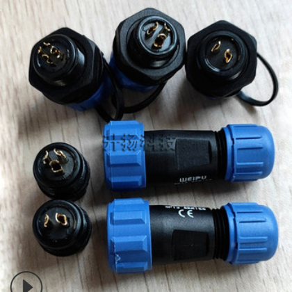 威浦防水塑料航空插头SP1310电缆连接器IP68防水圆形塑料插头插座图3