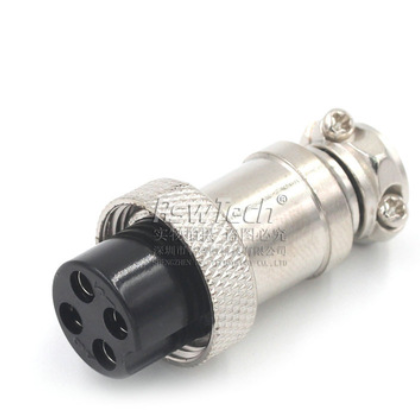 GX16-4芯航空插头插座 m16对接式航空头 16mm对接插头插座连接器图2