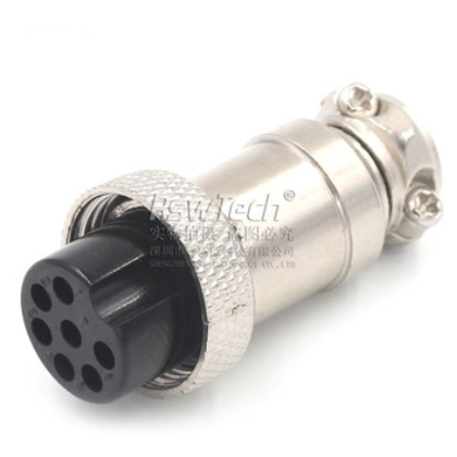 M16航空接头 gx16-7芯航空插头插座 对接式航空头 16mm连接器现货图3