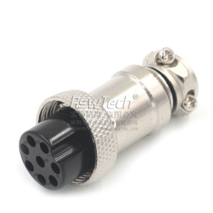 现货GX16对接式航空插头插座 8芯航空插头插座连接器 m16航空插头图3