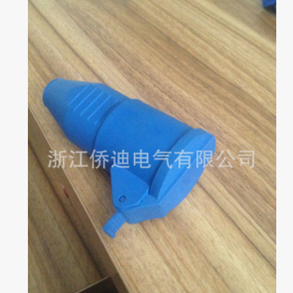 欧式二极工业插头插座2芯16A 220V防水连接器2孔 航空插头IP44图2