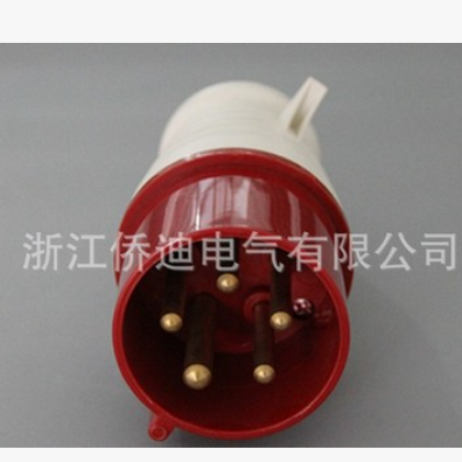 厂家批发工业插头插座五芯5P 32A 航空防水防爆阻燃工业插头025图2
