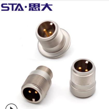 传感器2芯3芯航空插座 MIL-C-5015美军标航空插头3106/3012-10-4S图2