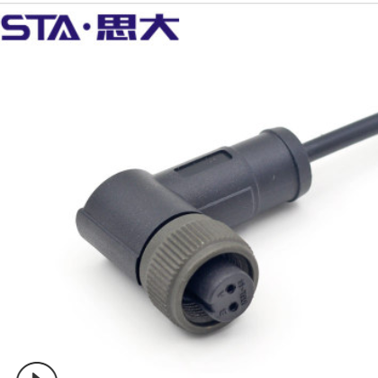 MIL-C-5015注塑成型式航空插头 10SL-4S美规2芯连接器5/8带线插头图2