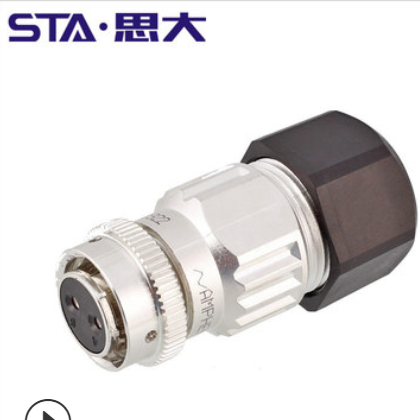 爱立信通信基站2芯电源接头 Amphenol C10-754563-Z2P航空插头图3