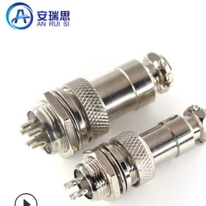 GX16航空插头 2芯3芯4芯5芯~9芯航空插头 gx16-4P航空插头插座图2