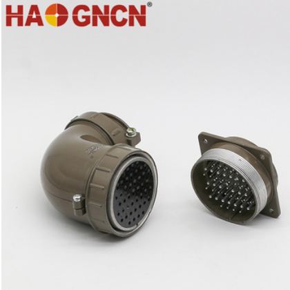 P60航空插头 圆形连接器 航空插头插座 45芯 47芯图2