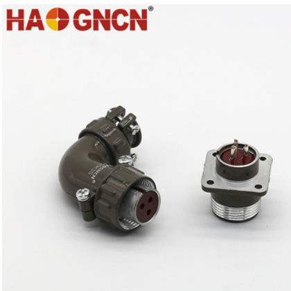 HAOGNCN P型系列电连接器航空插头 P20-2芯3芯4芯5芯7芯 P20K6Q图2