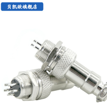 航空插头GX12固定式公头母插头2-7芯转接头接插件连接器电子电工图2