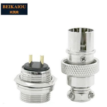 航空插头插座GX16固定式反装插座连接器2-10芯电缆转接头电子电工图3