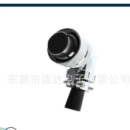 YD41 16芯弯头单孔高压航空插头电力连接器图3
