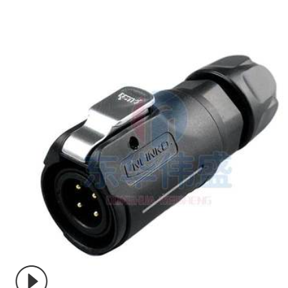 凌科LP12对接防水航空插头插座234567针8芯全塑胶LED显示屏连接器图2