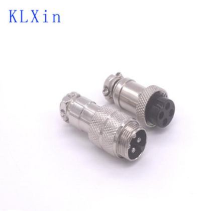 对接式航空头 GX16 M16-4P对接式航空插 公母对接式航空插头图2