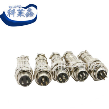 厂家12MM航空插头 接头插座GX12-2芯3芯4芯5芯6芯 RS765 连接器图3