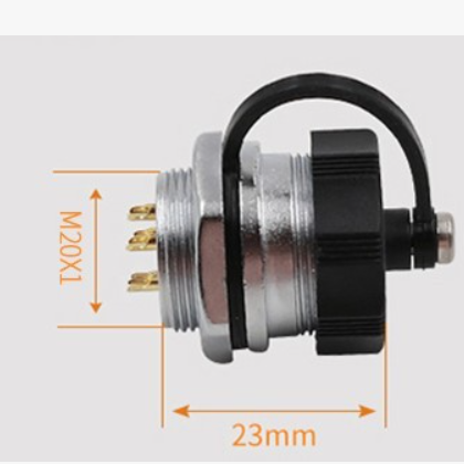 威浦航空插头插座WS20 -2-3-4-5芯6芯7芯9芯12芯TQ/ZM后螺母插座图2