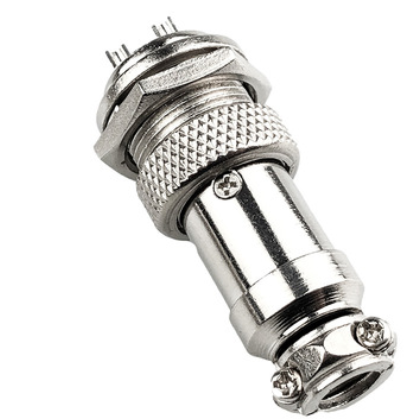 GX16航空插头插座16MM穿墙单边螺纹2-3-4-5-6-7-8-9-10芯连接器图2